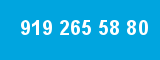 919 265 58 80